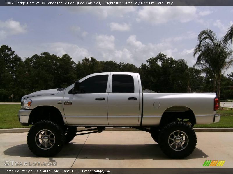 Bright Silver Metallic / Medium Slate Gray 2007 Dodge Ram 2500 Lone Star Edition Quad Cab 4x4