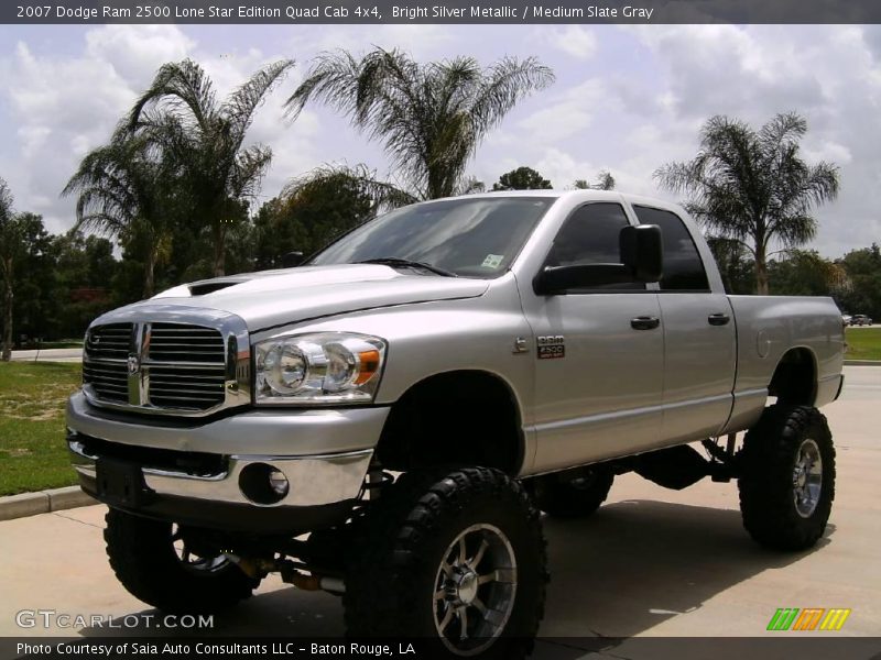 Bright Silver Metallic / Medium Slate Gray 2007 Dodge Ram 2500 Lone Star Edition Quad Cab 4x4