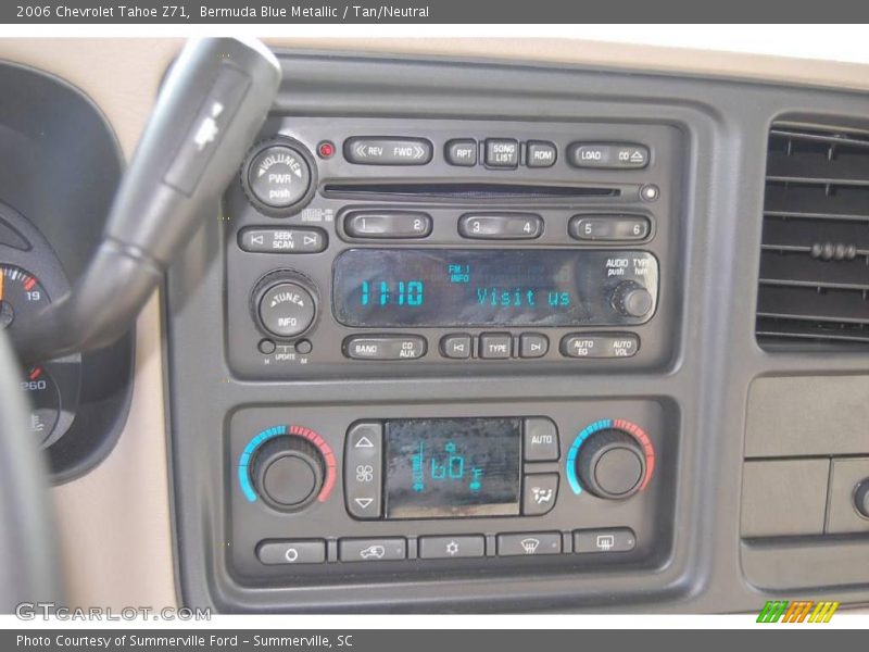 Bermuda Blue Metallic / Tan/Neutral 2006 Chevrolet Tahoe Z71