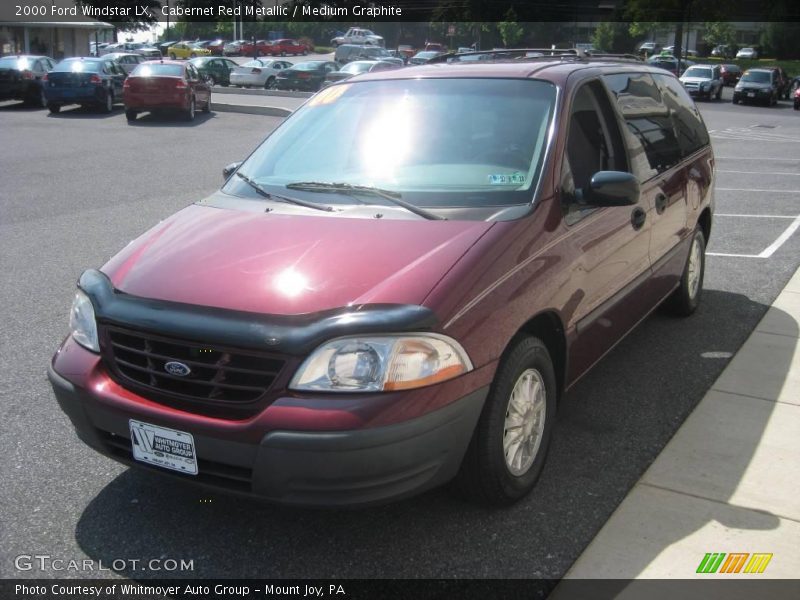 Cabernet Red Metallic / Medium Graphite 2000 Ford Windstar LX