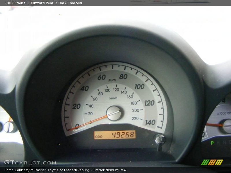 Blizzard Pearl / Dark Charcoal 2007 Scion tC