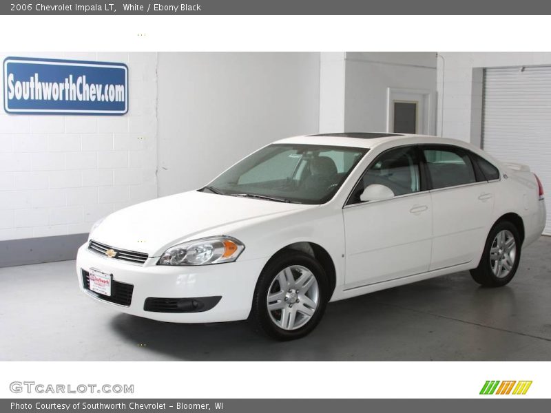 White / Ebony Black 2006 Chevrolet Impala LT