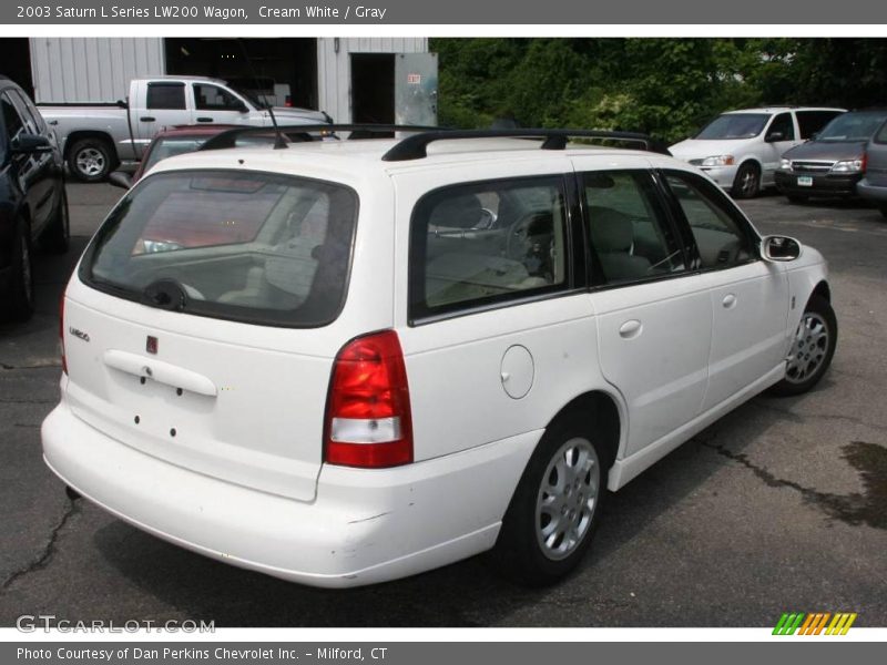 Cream White / Gray 2003 Saturn L Series LW200 Wagon