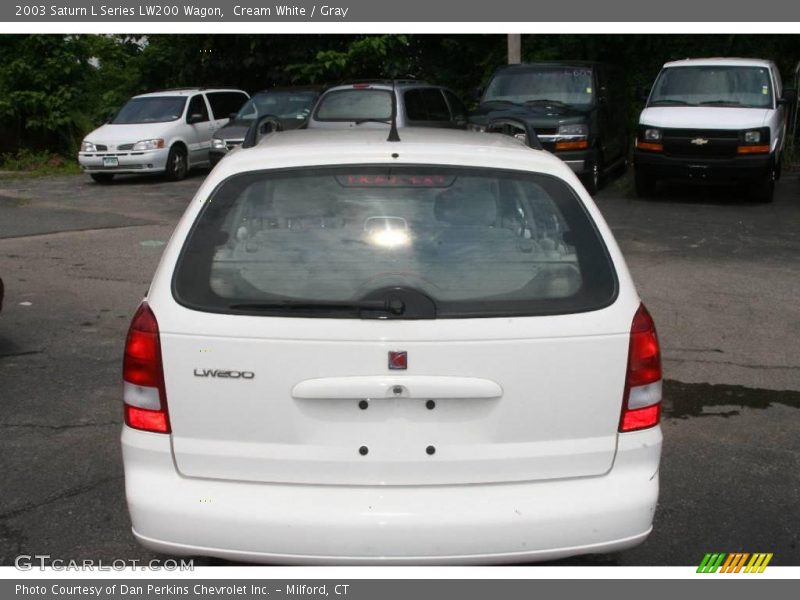 Cream White / Gray 2003 Saturn L Series LW200 Wagon