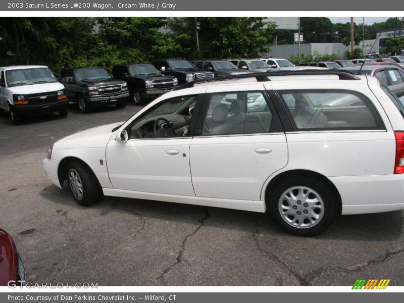 Cream White / Gray 2003 Saturn L Series LW200 Wagon