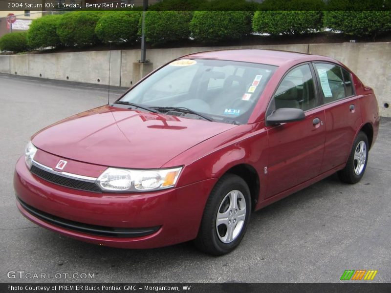 Berry Red / Grey 2004 Saturn ION 1 Sedan