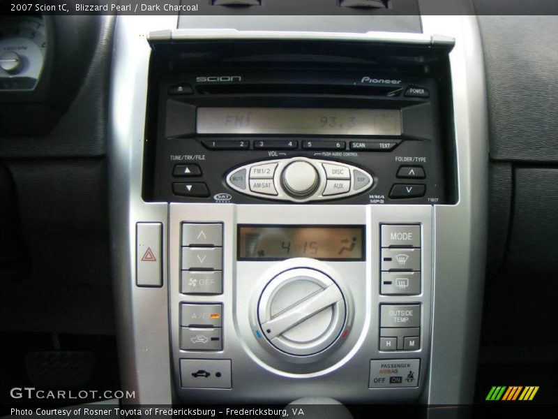 Blizzard Pearl / Dark Charcoal 2007 Scion tC