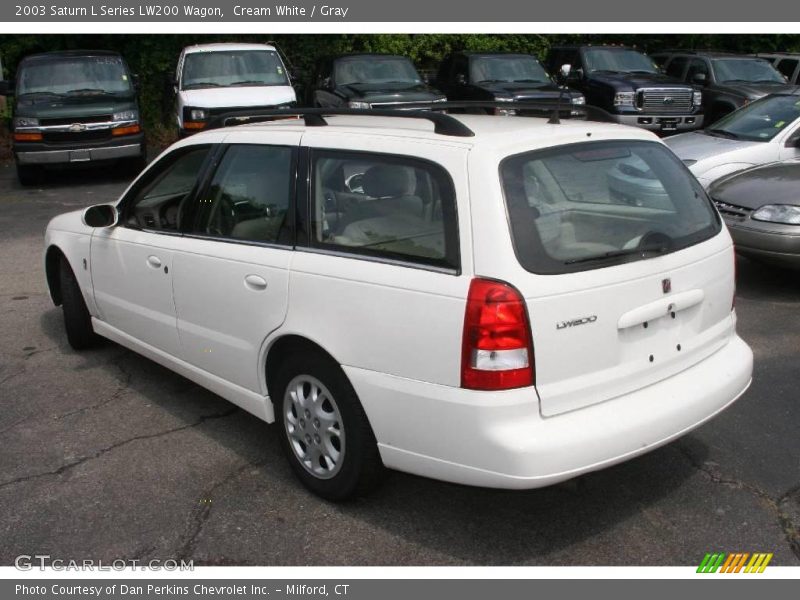 Cream White / Gray 2003 Saturn L Series LW200 Wagon
