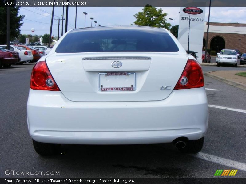 Blizzard Pearl / Dark Charcoal 2007 Scion tC