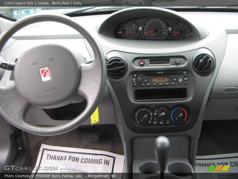 Berry Red / Grey 2004 Saturn ION 1 Sedan