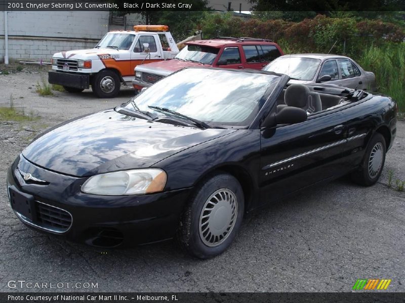 Black / Dark Slate Gray 2001 Chrysler Sebring LX Convertible