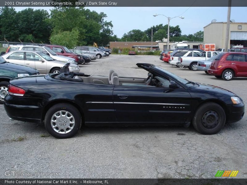 Black / Dark Slate Gray 2001 Chrysler Sebring LX Convertible
