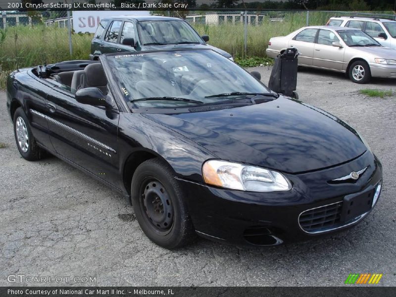 Black / Dark Slate Gray 2001 Chrysler Sebring LX Convertible
