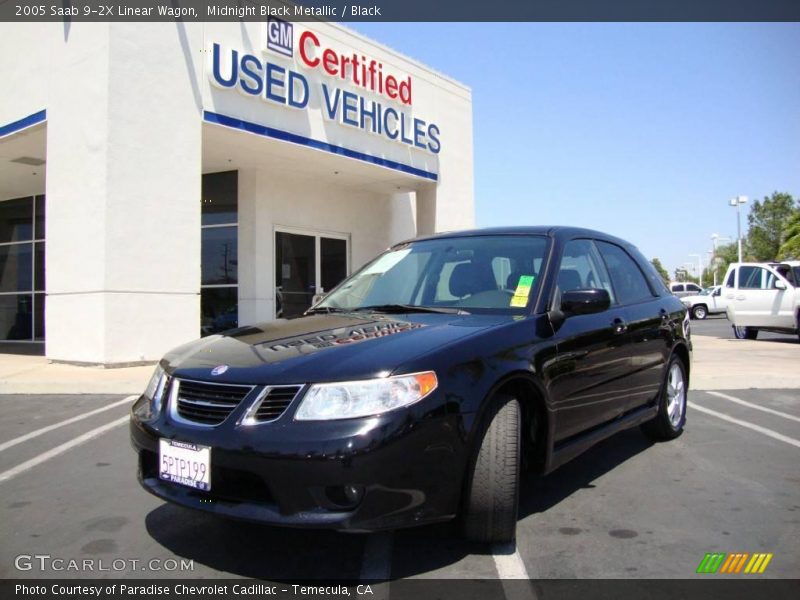 Midnight Black Metallic / Black 2005 Saab 9-2X Linear Wagon