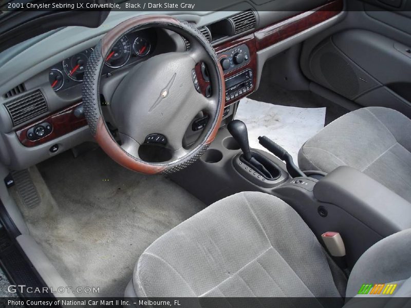 Black / Dark Slate Gray 2001 Chrysler Sebring LX Convertible