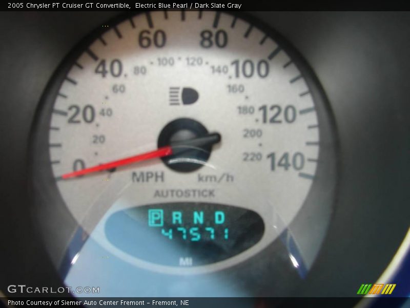 Electric Blue Pearl / Dark Slate Gray 2005 Chrysler PT Cruiser GT Convertible