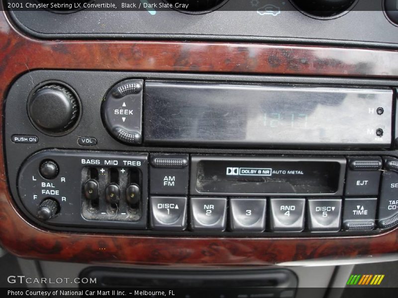Black / Dark Slate Gray 2001 Chrysler Sebring LX Convertible