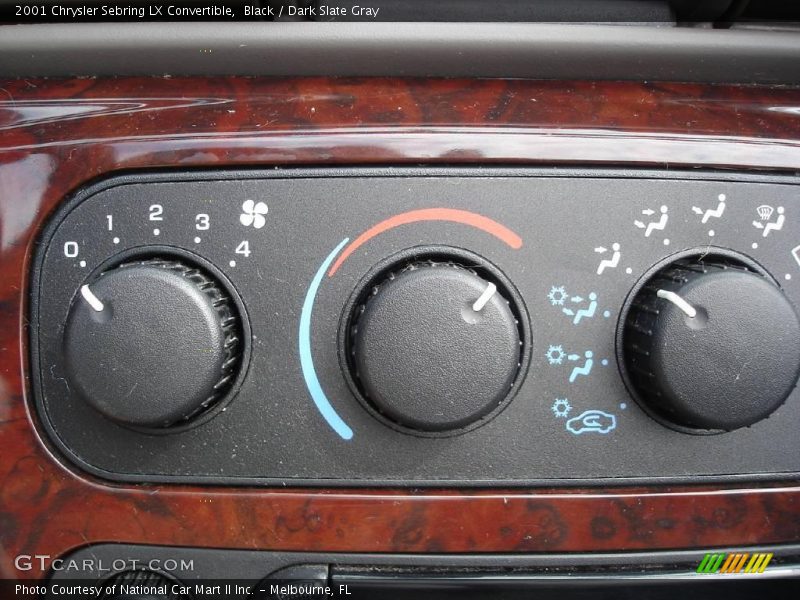 Black / Dark Slate Gray 2001 Chrysler Sebring LX Convertible