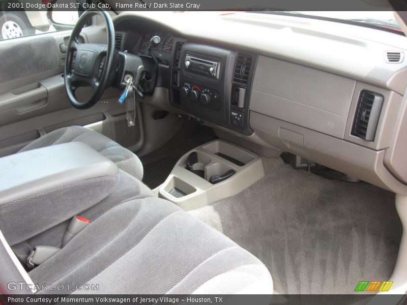 Flame Red / Dark Slate Gray 2001 Dodge Dakota SLT Club Cab