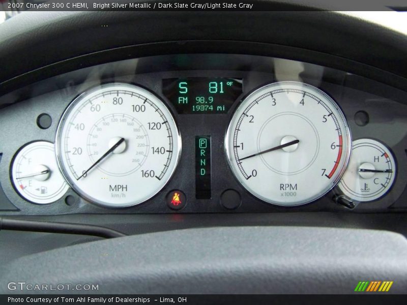 Bright Silver Metallic / Dark Slate Gray/Light Slate Gray 2007 Chrysler 300 C HEMI