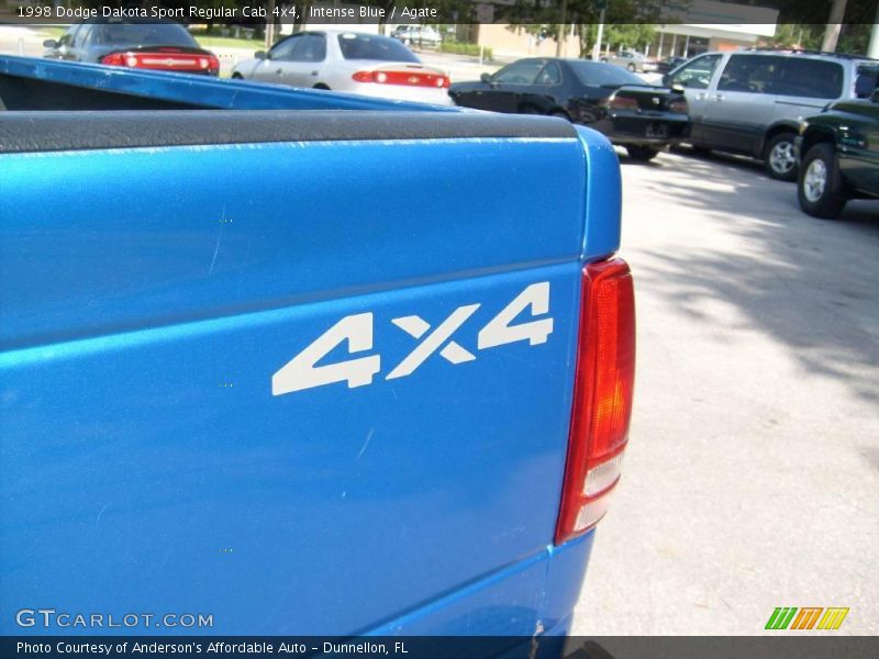 Intense Blue / Agate 1998 Dodge Dakota Sport Regular Cab 4x4
