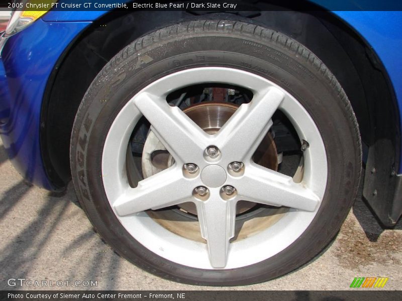 Electric Blue Pearl / Dark Slate Gray 2005 Chrysler PT Cruiser GT Convertible