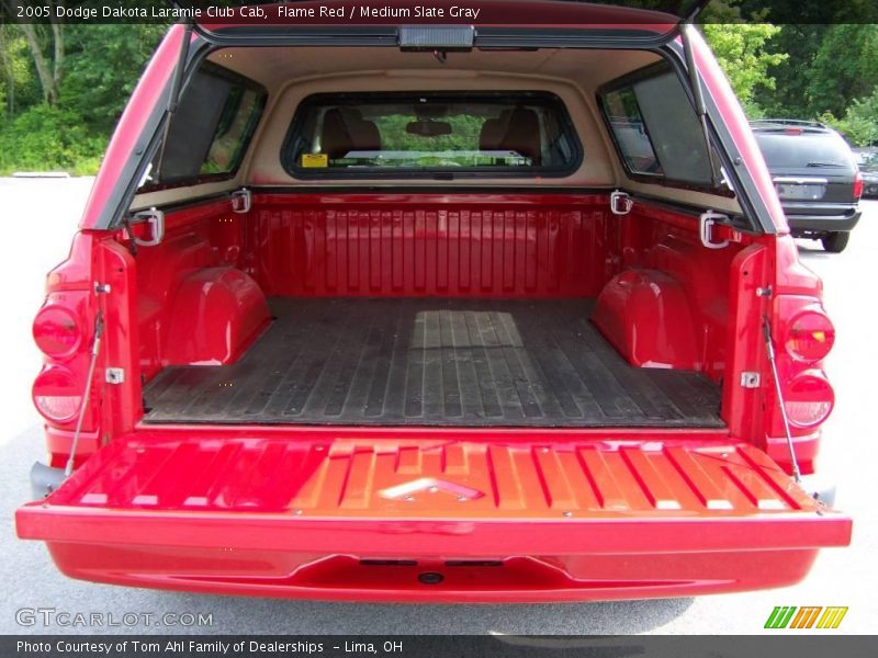 Flame Red / Medium Slate Gray 2005 Dodge Dakota Laramie Club Cab