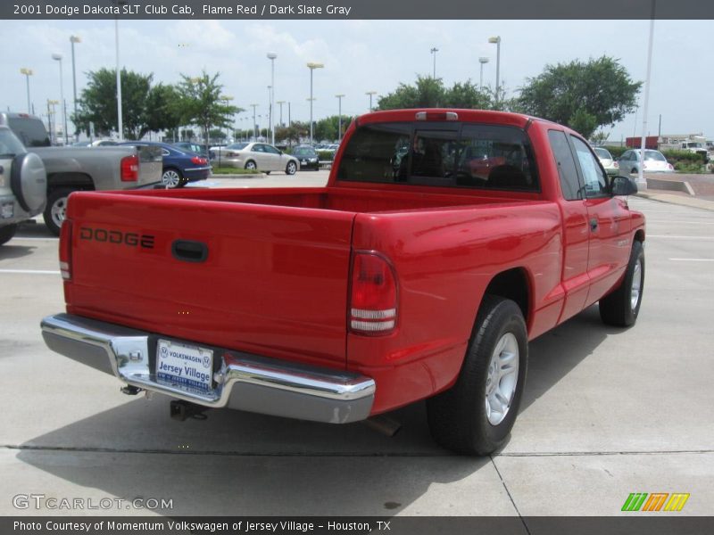 Flame Red / Dark Slate Gray 2001 Dodge Dakota SLT Club Cab