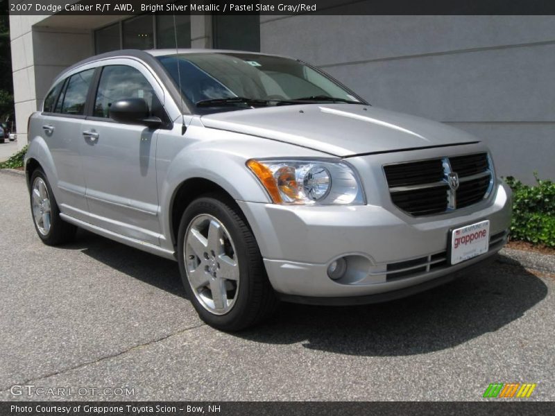 Bright Silver Metallic / Pastel Slate Gray/Red 2007 Dodge Caliber R/T AWD