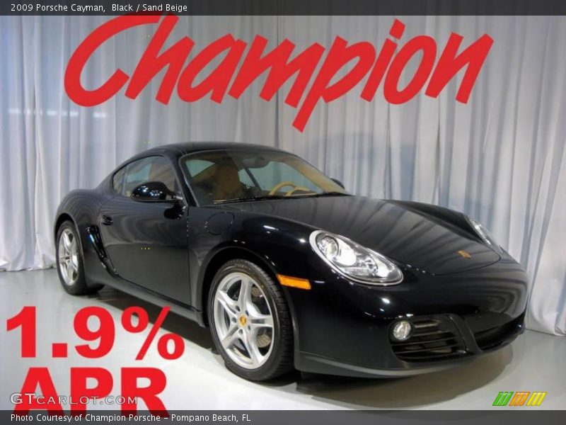 Black / Sand Beige 2009 Porsche Cayman
