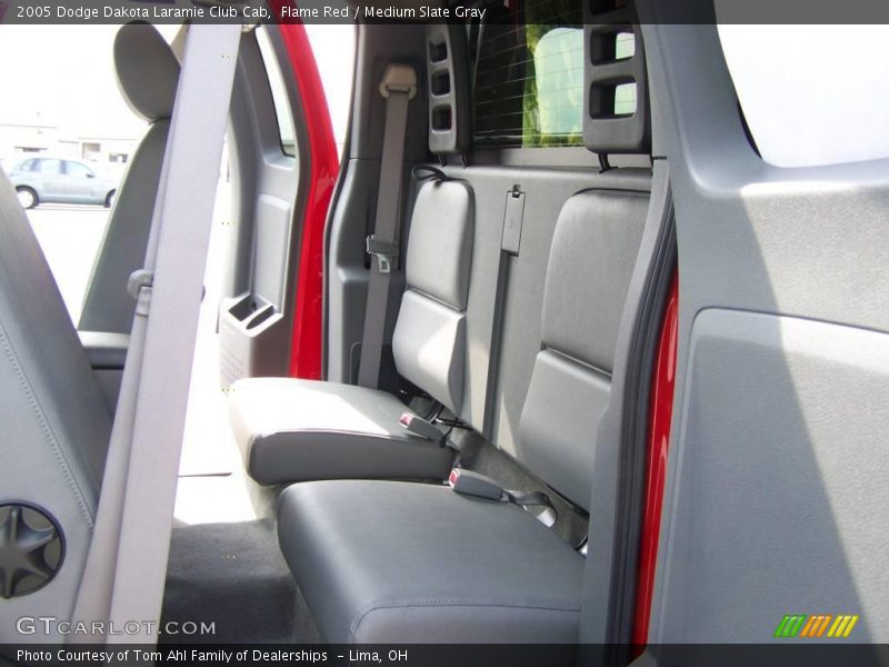 Flame Red / Medium Slate Gray 2005 Dodge Dakota Laramie Club Cab