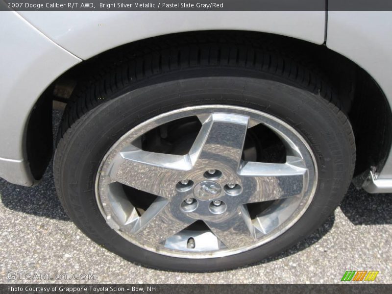 Bright Silver Metallic / Pastel Slate Gray/Red 2007 Dodge Caliber R/T AWD