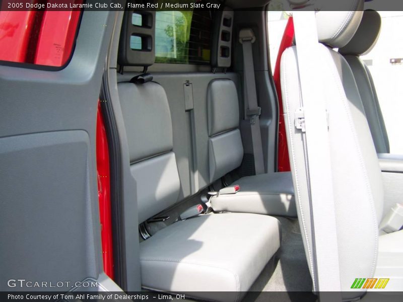 Flame Red / Medium Slate Gray 2005 Dodge Dakota Laramie Club Cab