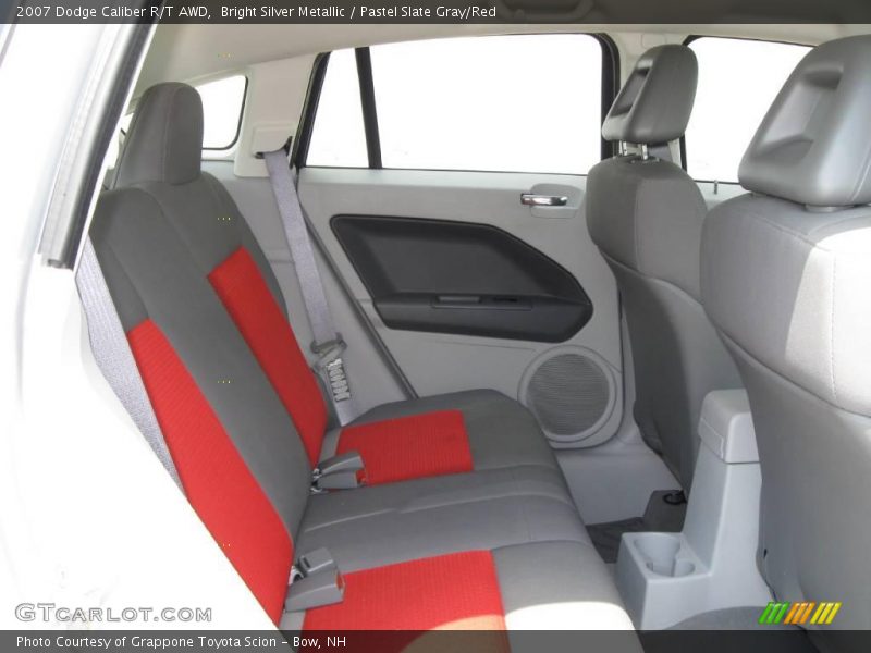 Bright Silver Metallic / Pastel Slate Gray/Red 2007 Dodge Caliber R/T AWD