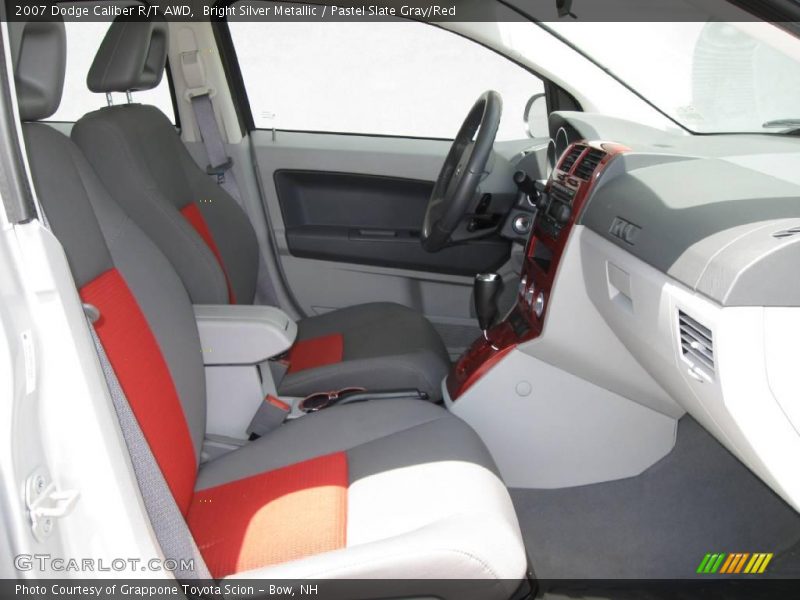 Bright Silver Metallic / Pastel Slate Gray/Red 2007 Dodge Caliber R/T AWD
