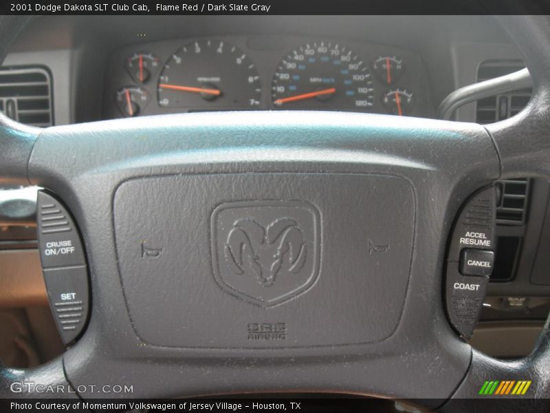 Flame Red / Dark Slate Gray 2001 Dodge Dakota SLT Club Cab