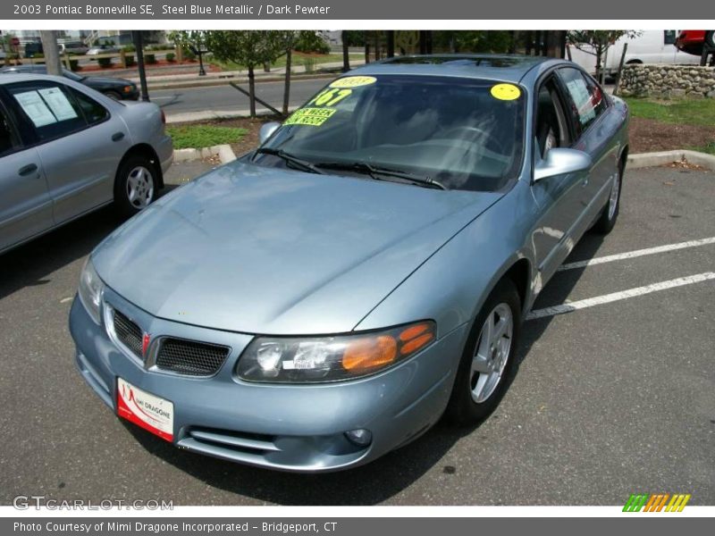 Steel Blue Metallic / Dark Pewter 2003 Pontiac Bonneville SE