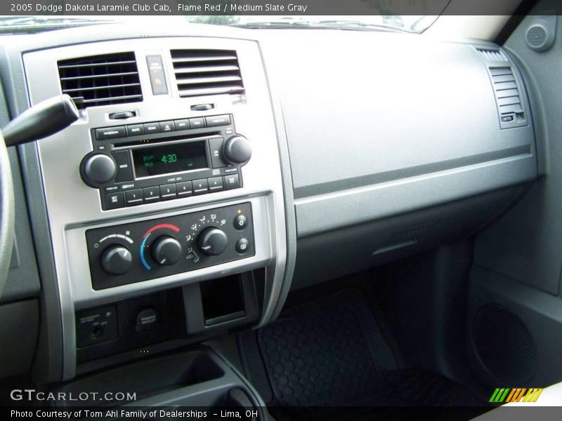 Flame Red / Medium Slate Gray 2005 Dodge Dakota Laramie Club Cab