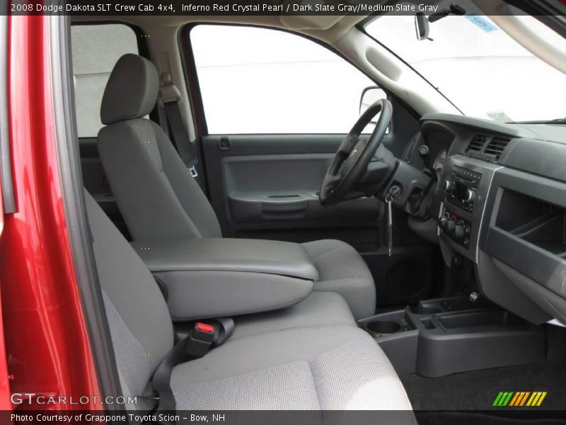 Inferno Red Crystal Pearl / Dark Slate Gray/Medium Slate Gray 2008 Dodge Dakota SLT Crew Cab 4x4