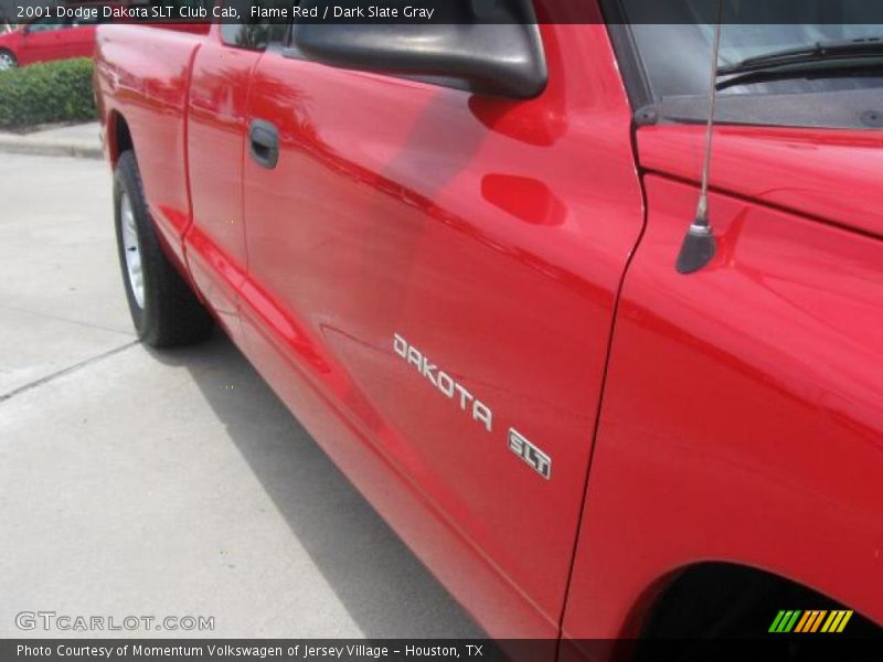 Flame Red / Dark Slate Gray 2001 Dodge Dakota SLT Club Cab