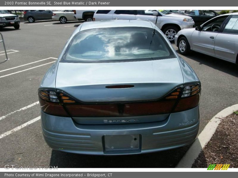 Steel Blue Metallic / Dark Pewter 2003 Pontiac Bonneville SE