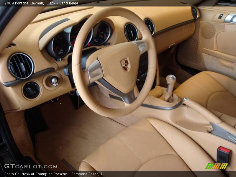 Black / Sand Beige 2009 Porsche Cayman
