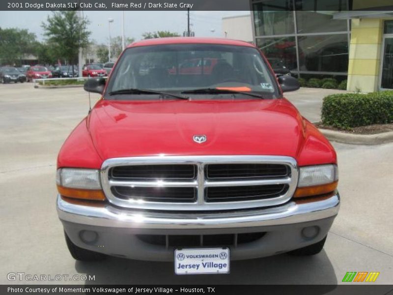 Flame Red / Dark Slate Gray 2001 Dodge Dakota SLT Club Cab