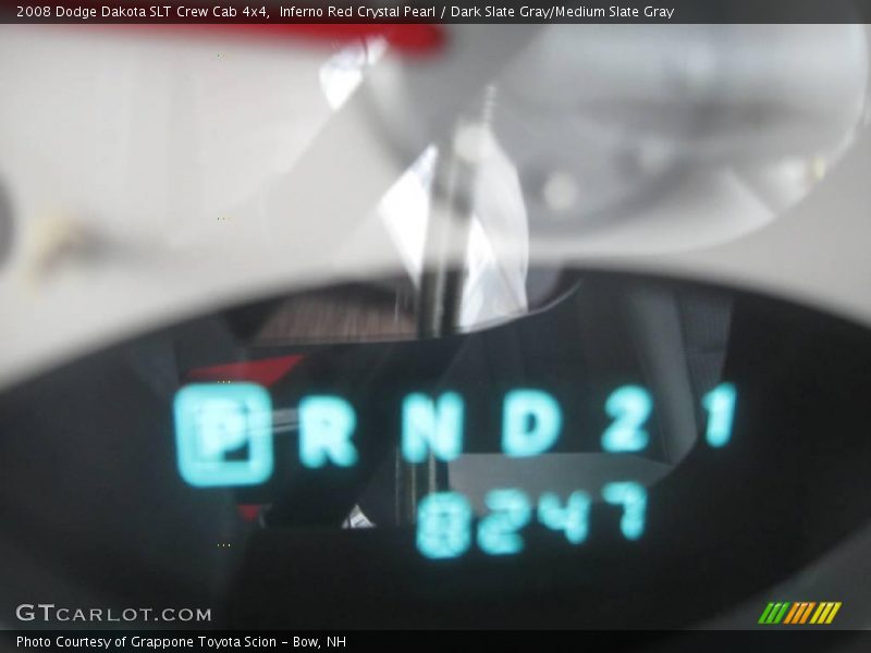 Inferno Red Crystal Pearl / Dark Slate Gray/Medium Slate Gray 2008 Dodge Dakota SLT Crew Cab 4x4