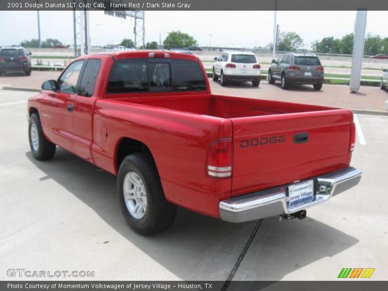 Flame Red / Dark Slate Gray 2001 Dodge Dakota SLT Club Cab