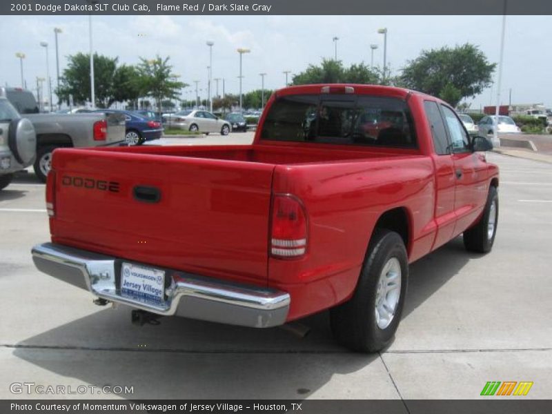 Flame Red / Dark Slate Gray 2001 Dodge Dakota SLT Club Cab