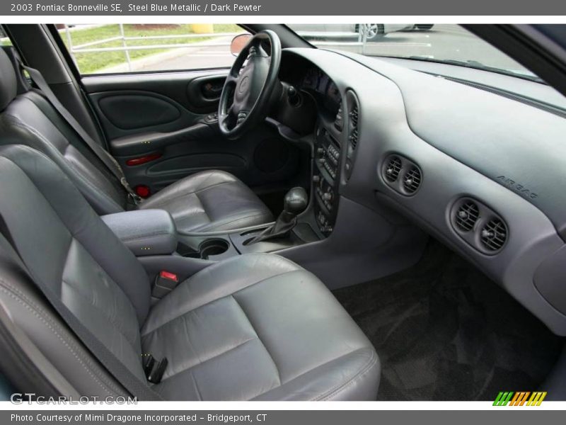 Steel Blue Metallic / Dark Pewter 2003 Pontiac Bonneville SE