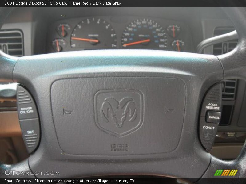 Flame Red / Dark Slate Gray 2001 Dodge Dakota SLT Club Cab
