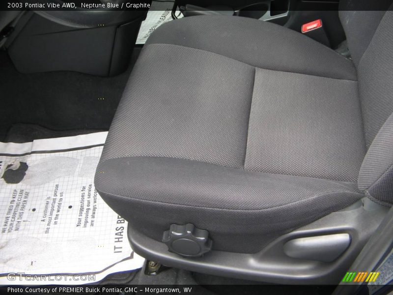 Neptune Blue / Graphite 2003 Pontiac Vibe AWD