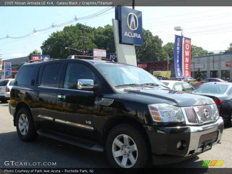Galaxy Black / Graphite/Titanium 2005 Nissan Armada LE 4x4